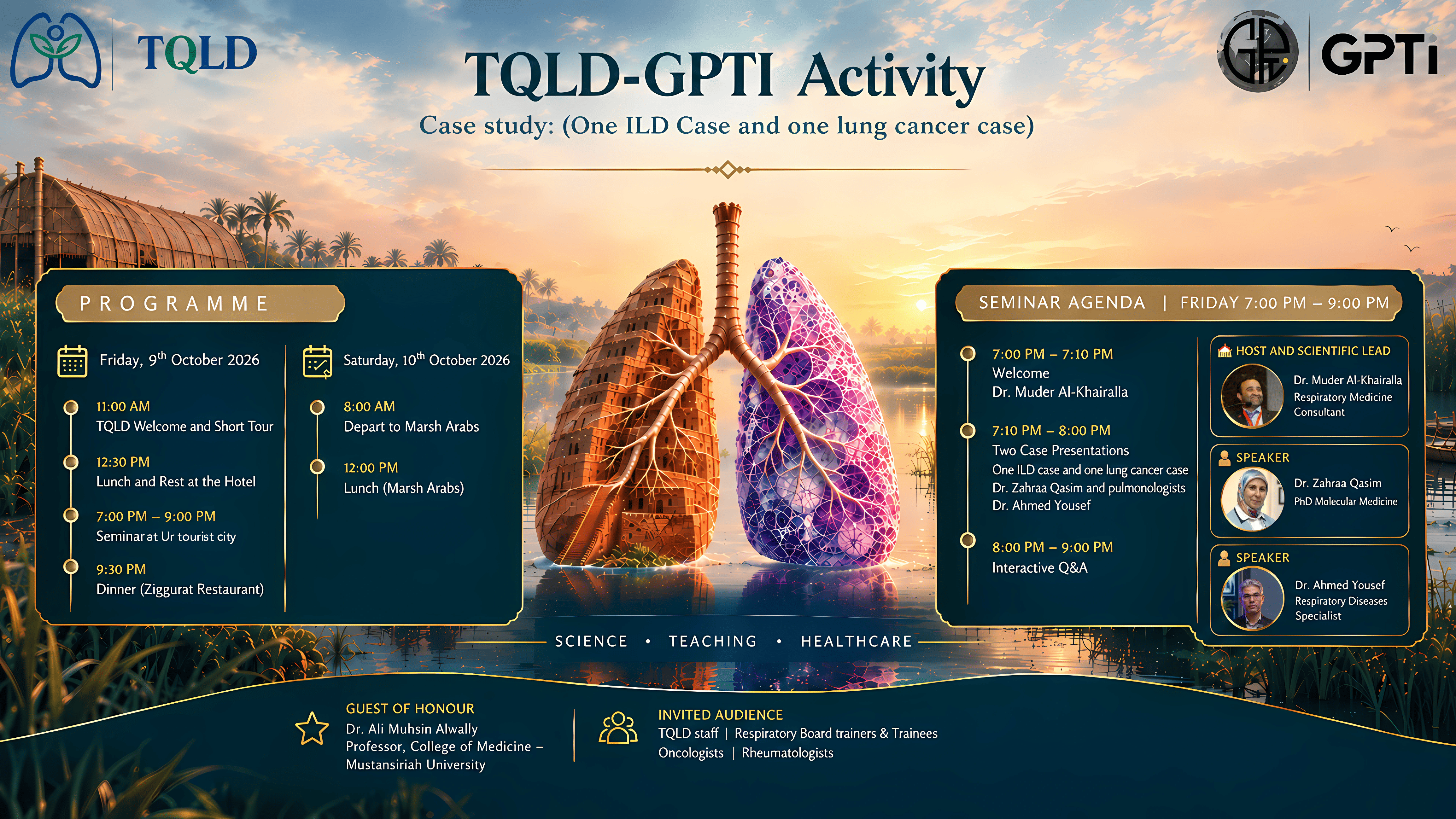 One ILD and one lung cancer case